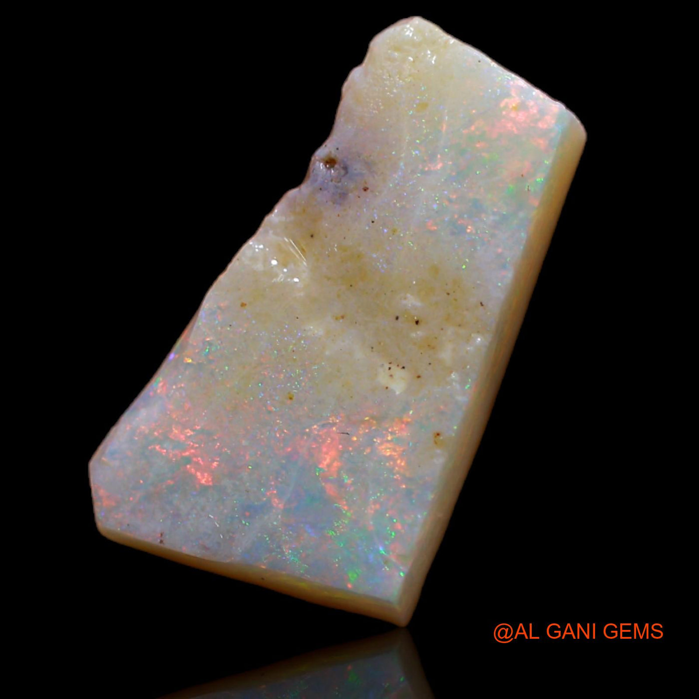 4.15 Cts Natural Australian Fire Opal Loose Gemstone Fancy Rough 17x10x3 mm RA-844