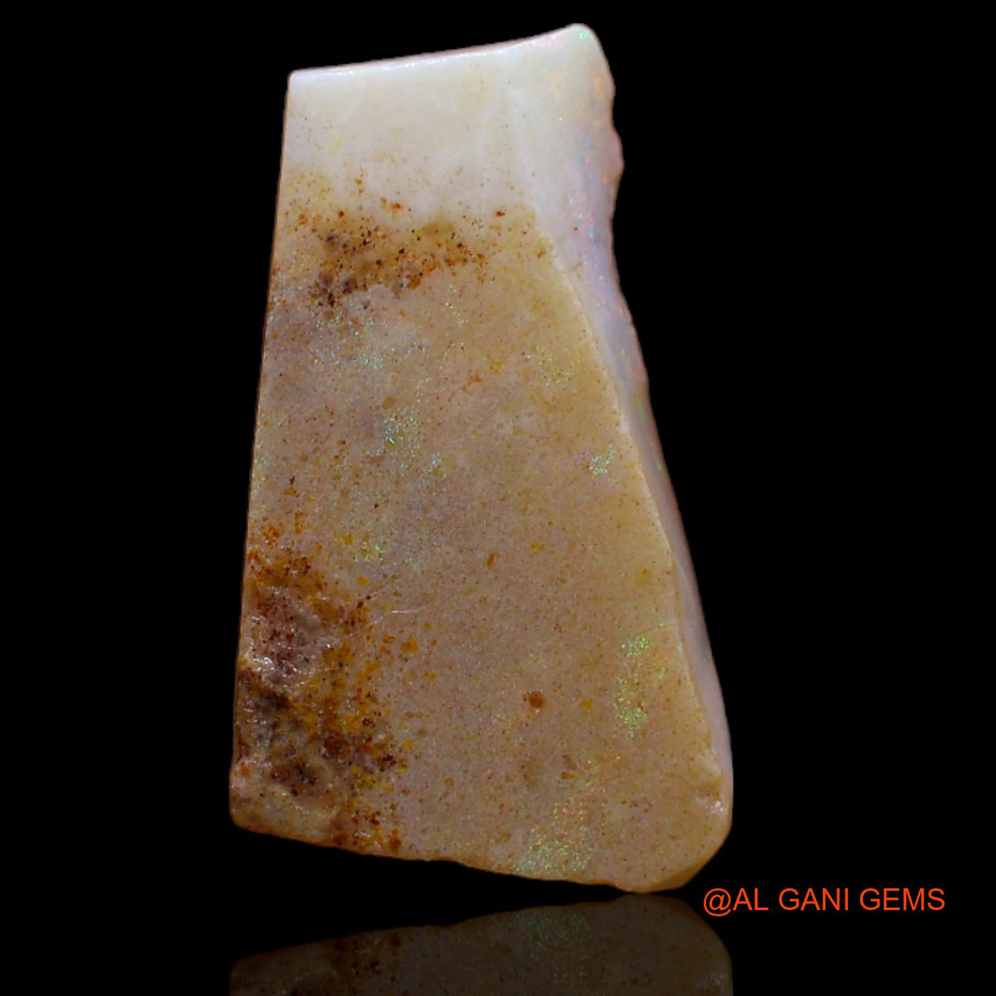 4.15 Cts Natural Australian Fire Opal Loose Gemstone Fancy Rough 17x10x3 mm RA-844