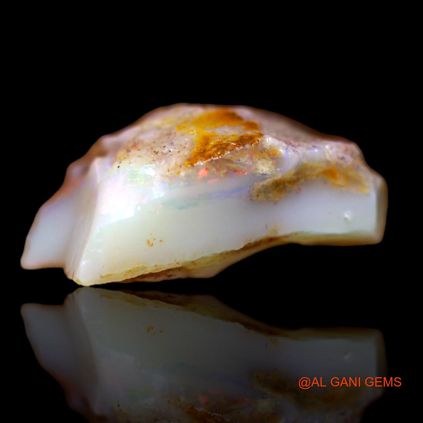8.10 Cts Natural Australian Fire Opal Loose Gemstone Fancy Rough 15x13x7 mm RA-845