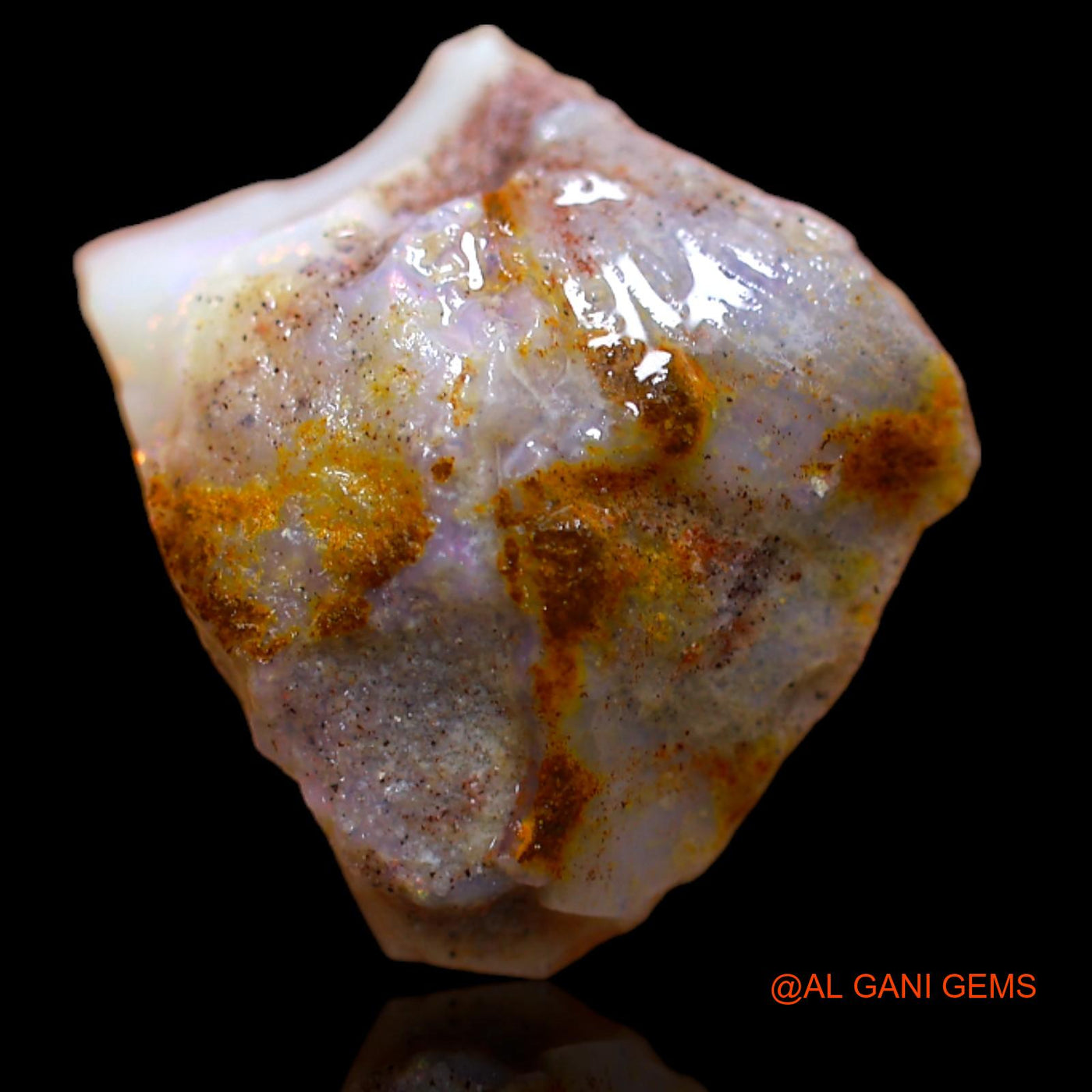 8.10 Cts Natural Australian Fire Opal Loose Gemstone Fancy Rough 15x13x7 mm RA-845