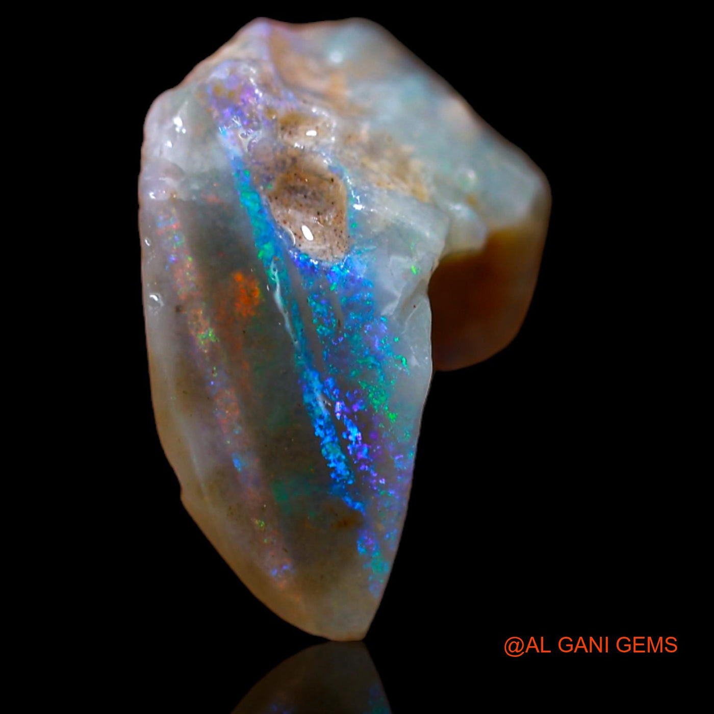 8.60 Cts Natural Australian Fire Opal Loose Gemstone Fancy Rough 18x14x9 mm RA-846