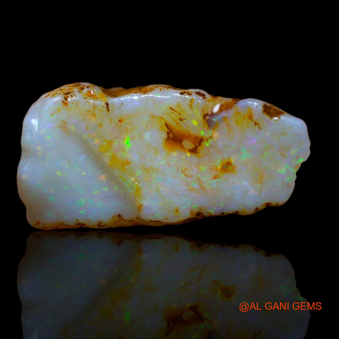 8.05 Cts Natural Australian Fire Opal Fancy Rough Loose Gemstone For Jewelry 18x9x9 mm RA-847