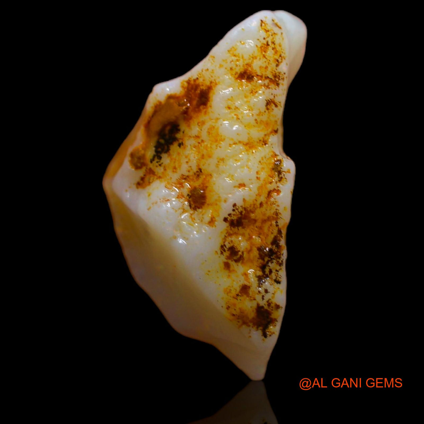 8.05 Cts Natural Australian Fire Opal Fancy Rough Loose Gemstone For Jewelry 18x9x9 mm RA-847