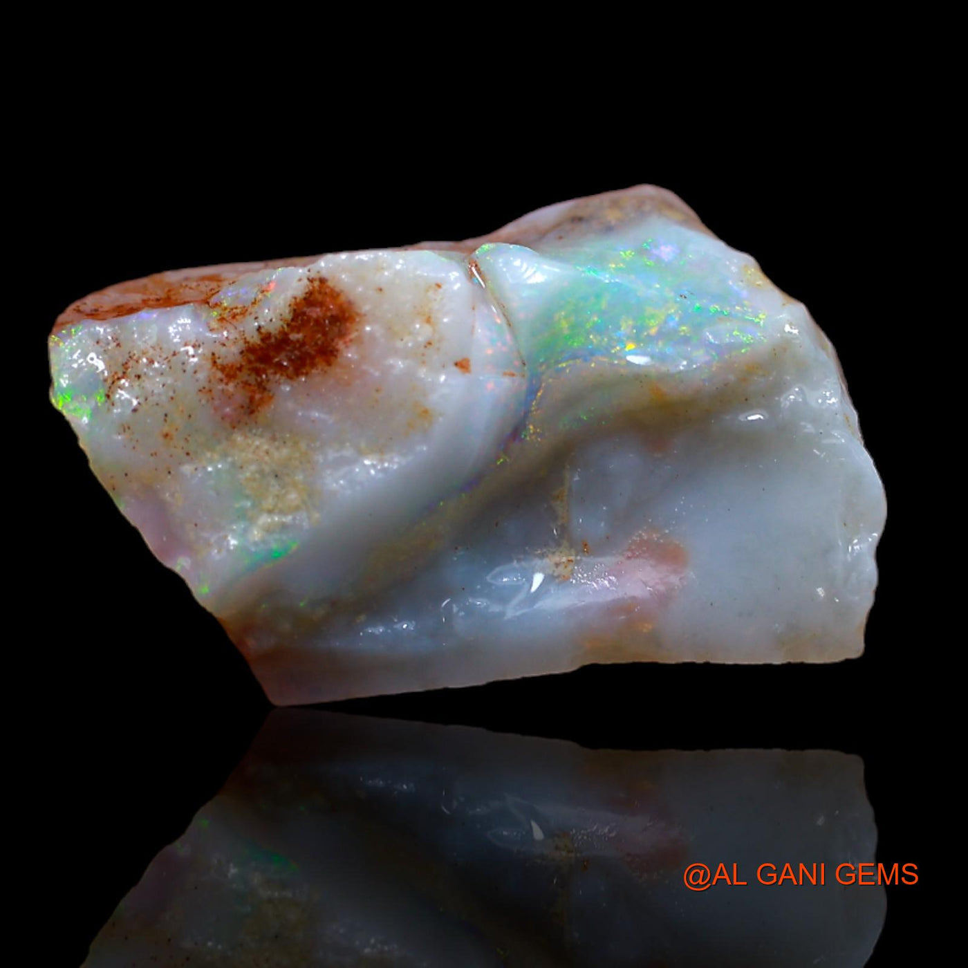 6.35 Cts Natural Australian Fire Opal Loose Gemstone Fancy Rough 20x11x4 mm RA-850
