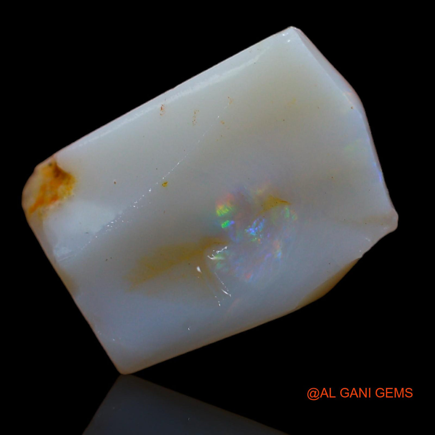 6.15 Cts Natural Australian Fire Opal Loose Gemstone Fancy Rough 16x11x4 mm RA-851