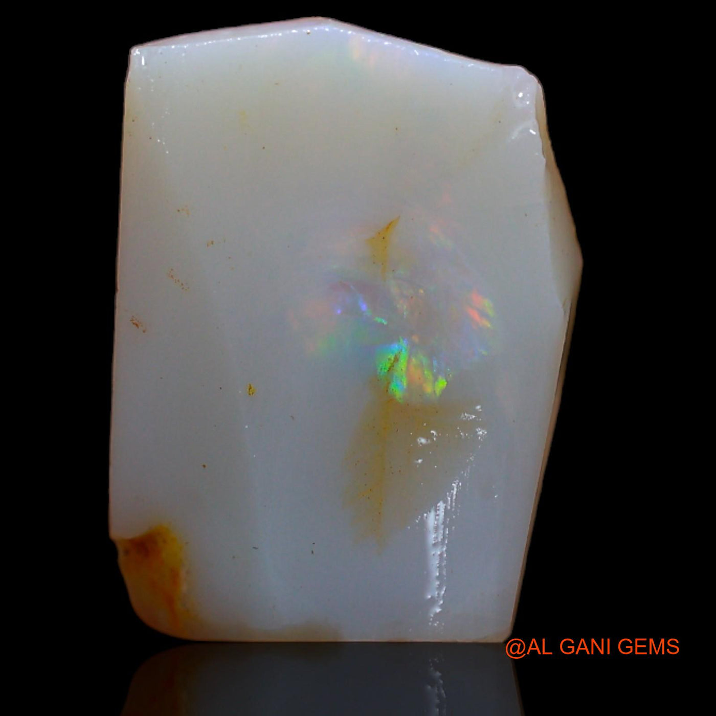 6.15 Cts Natural Australian Fire Opal Loose Gemstone Fancy Rough 16x11x4 mm RA-851
