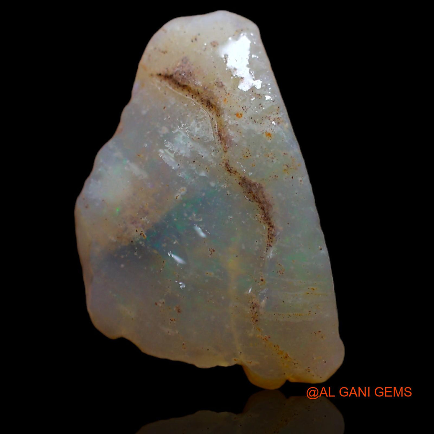 6.75 Cts Natural Australian Fire Opal Loose Gemstone Fancy Rough 19x13x5 mm RA-857