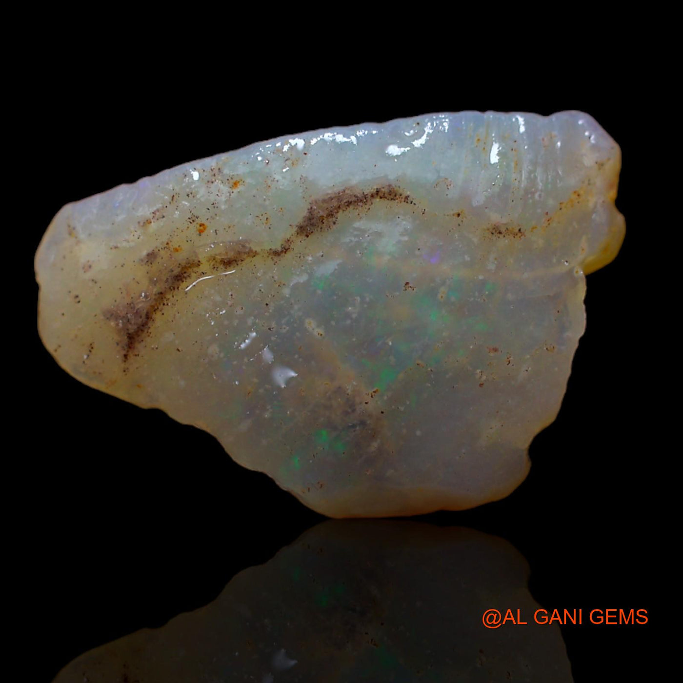 6.75 Cts Natural Australian Fire Opal Loose Gemstone Fancy Rough 19x13x5 mm RA-857