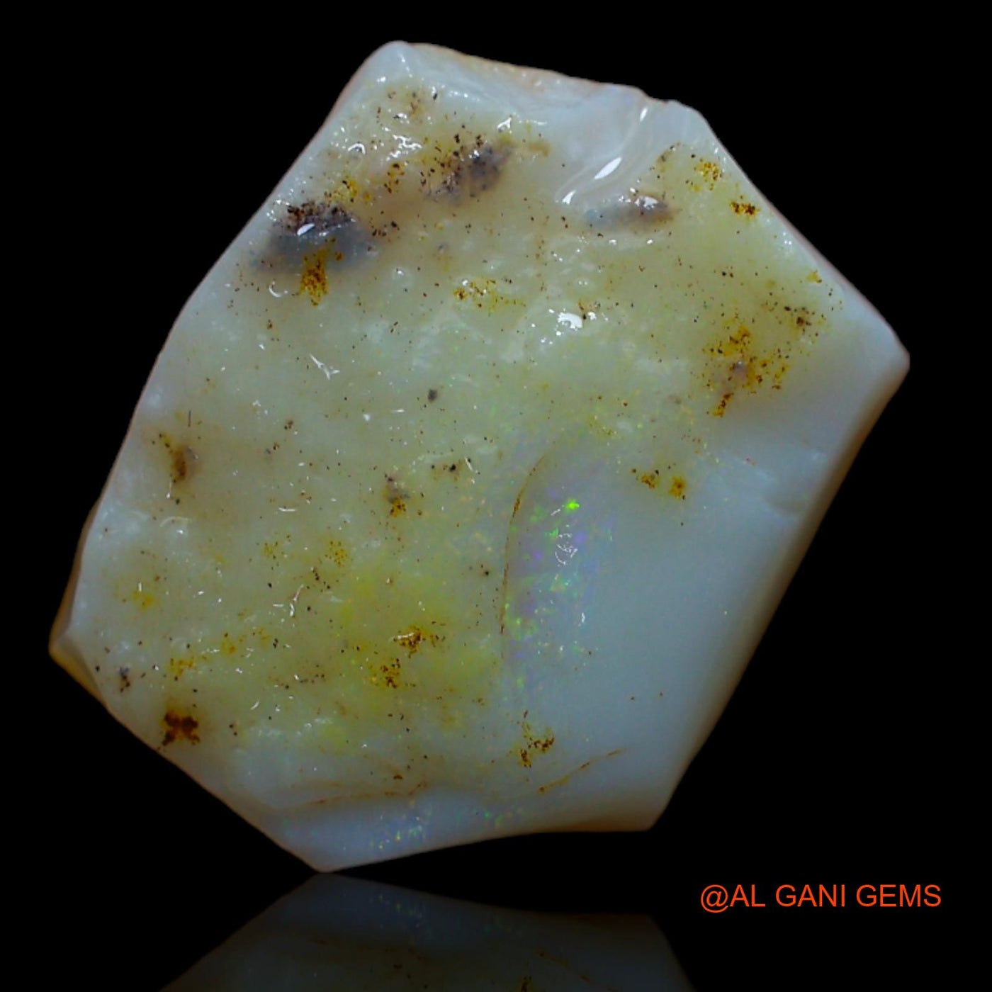 6.90 Cts Natural Australian Fire Opal Fancy Rough Loose Gemstone For Jewelry 17x13x4 mm RA-858