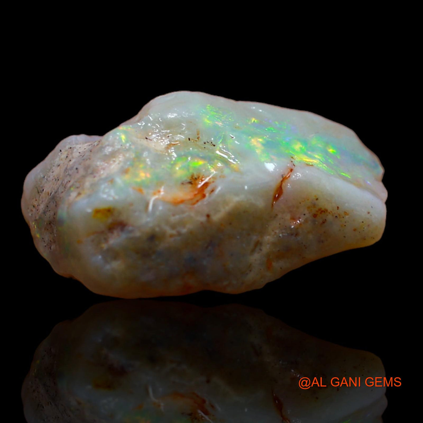 Natural Untreated Fire Opal Loose Gemstone Fancy Rough From Australia 6.50 Cts 18x8x8 mm RA-85