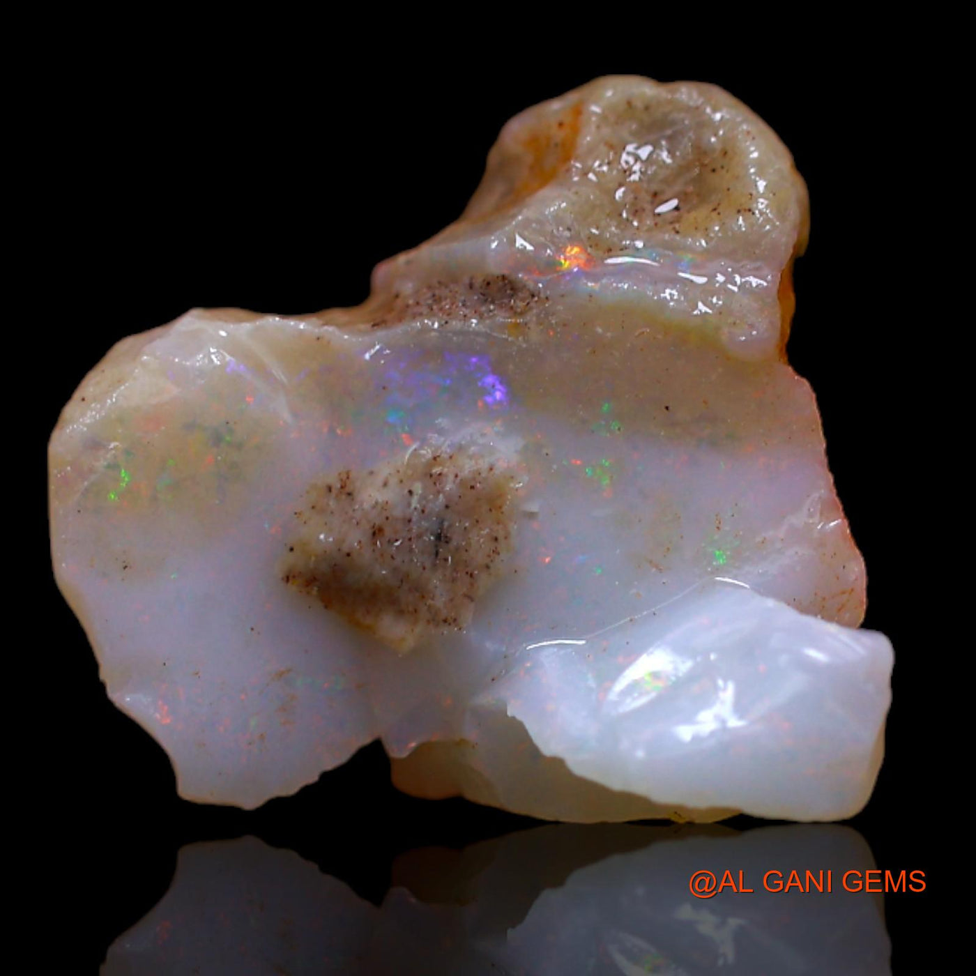 9.85 Cts Natural Australian Fire Opal Fancy Rough Loose Gemstone For Jewelry 16x16x11 mm RA-861