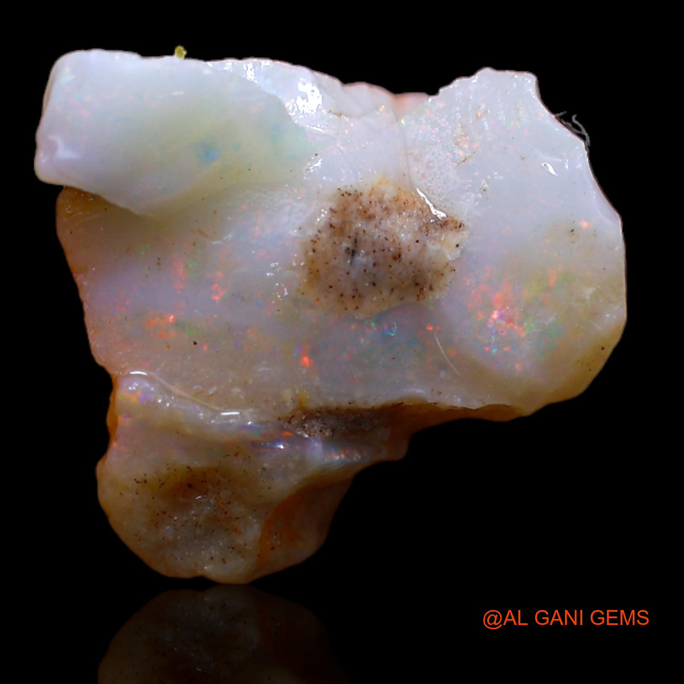 9.85 Cts Natural Australian Fire Opal Fancy Rough Loose Gemstone For Jewelry 16x16x11 mm RA-861