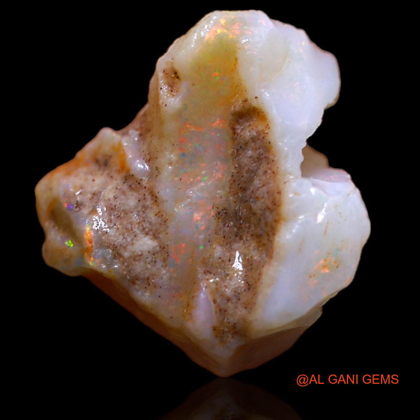 9.85 Cts Natural Australian Fire Opal Fancy Rough Loose Gemstone For Jewelry 16x16x11 mm RA-861