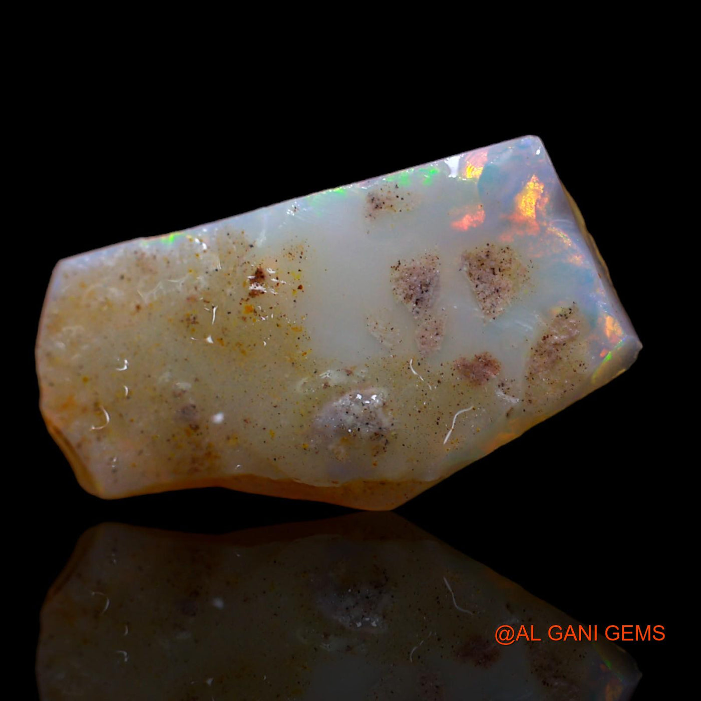 5.30 Cts Natural Australian Fire Opal Loose Gemstone Fancy Rough 21x11x3 mm RA-862