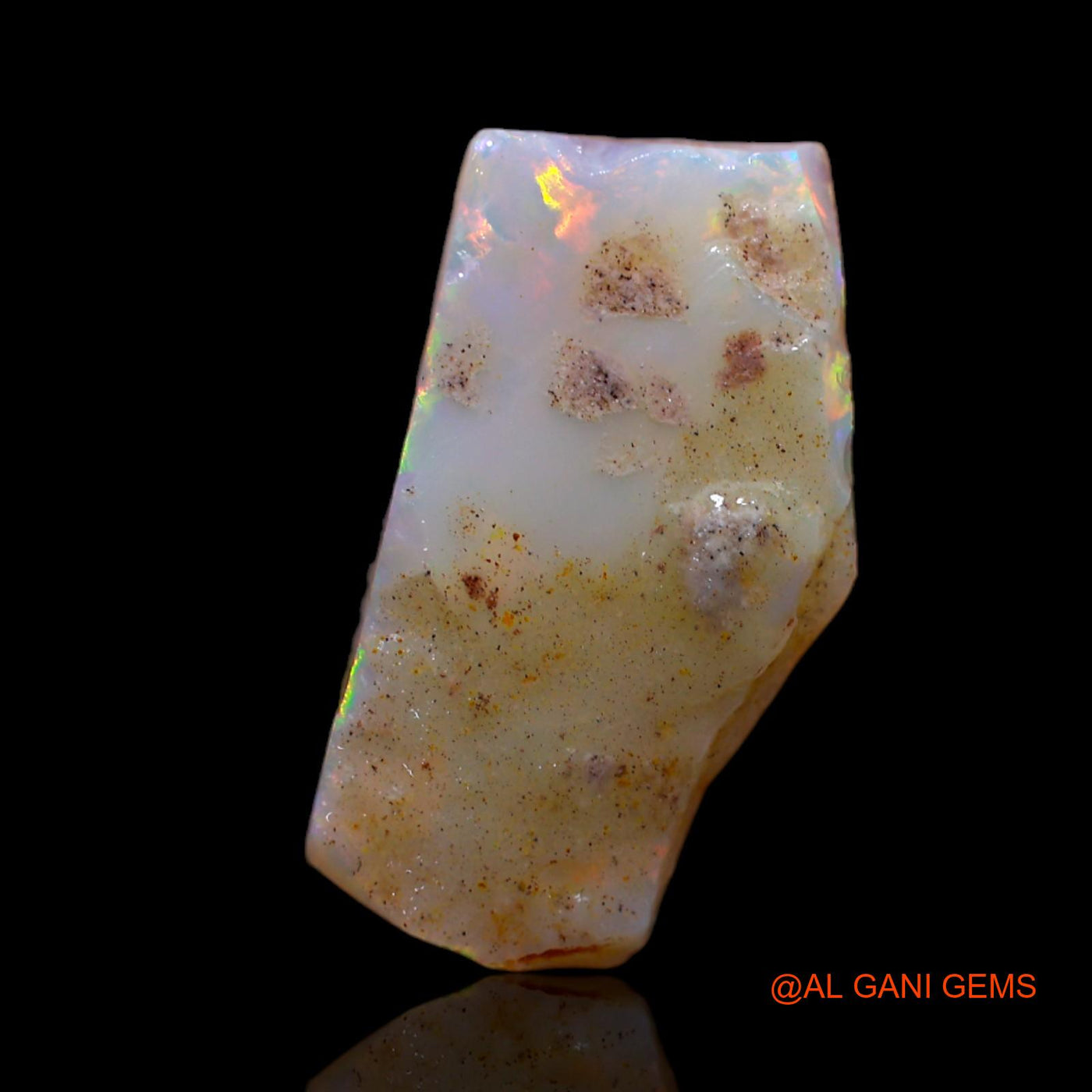 5.30 Cts Natural Australian Fire Opal Loose Gemstone Fancy Rough 21x11x3 mm RA-862