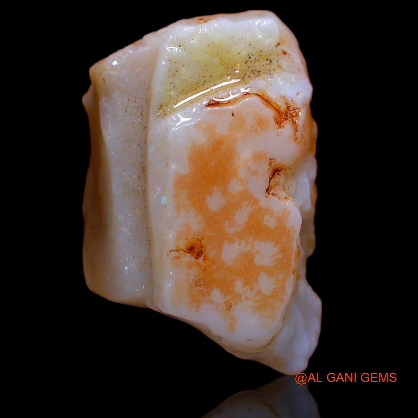 11.90 Cts Unheated Australian Fire Opal Loose Gemstone Fancy Rough Natural 19x12x9 mm RA-867