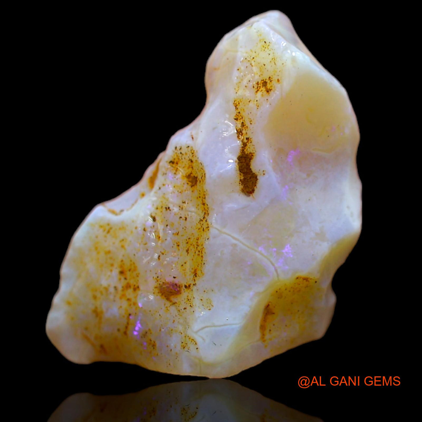Natural Untreated Fire Opal Loose Gemstone Fancy Rough From Australia 6.45 Cts 21x13x5 mm RA-872