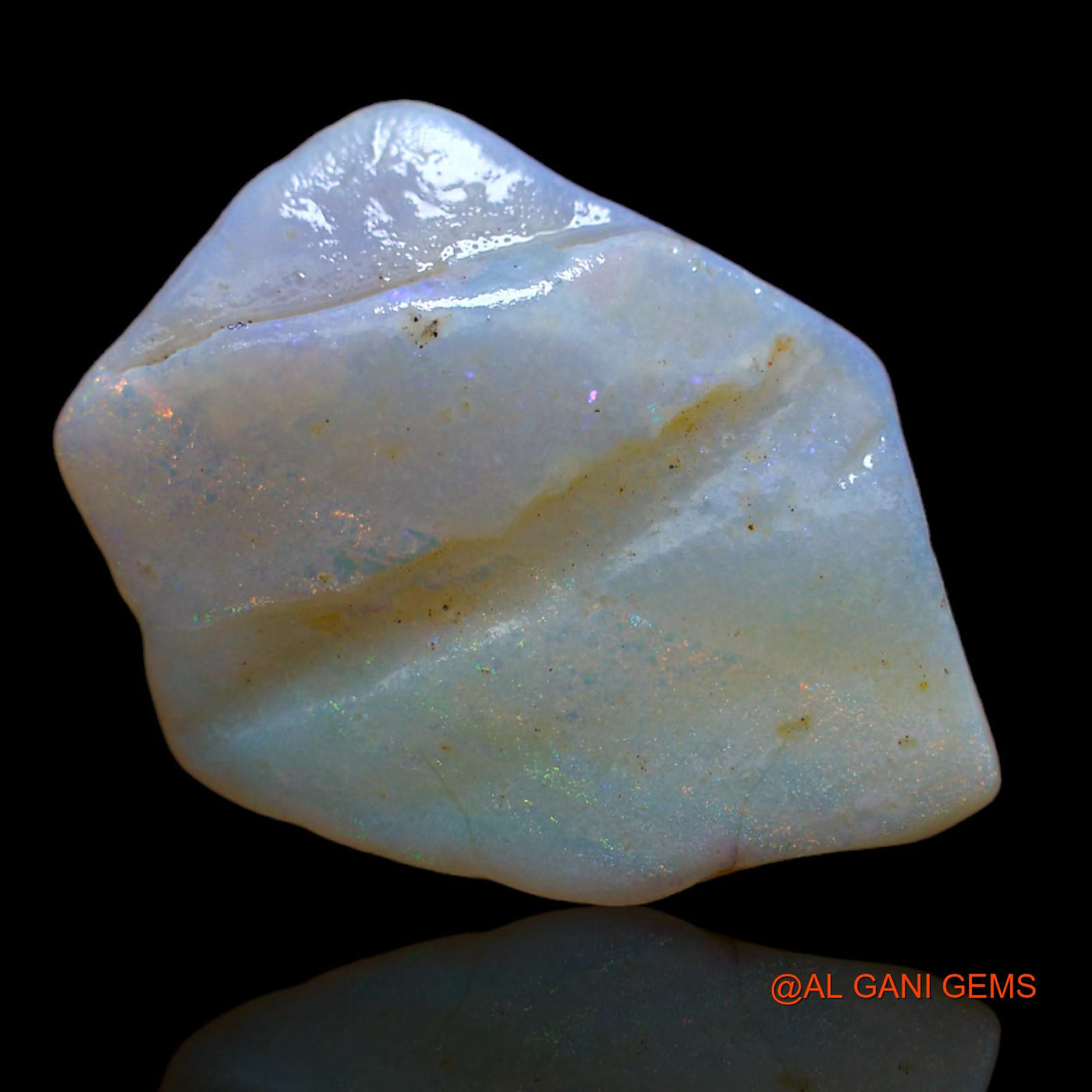 4.75 Cts Natural Australian Fire Opal Fancy Rough Loose Gemstone For Jewelry 21x15x2 mm RA-875