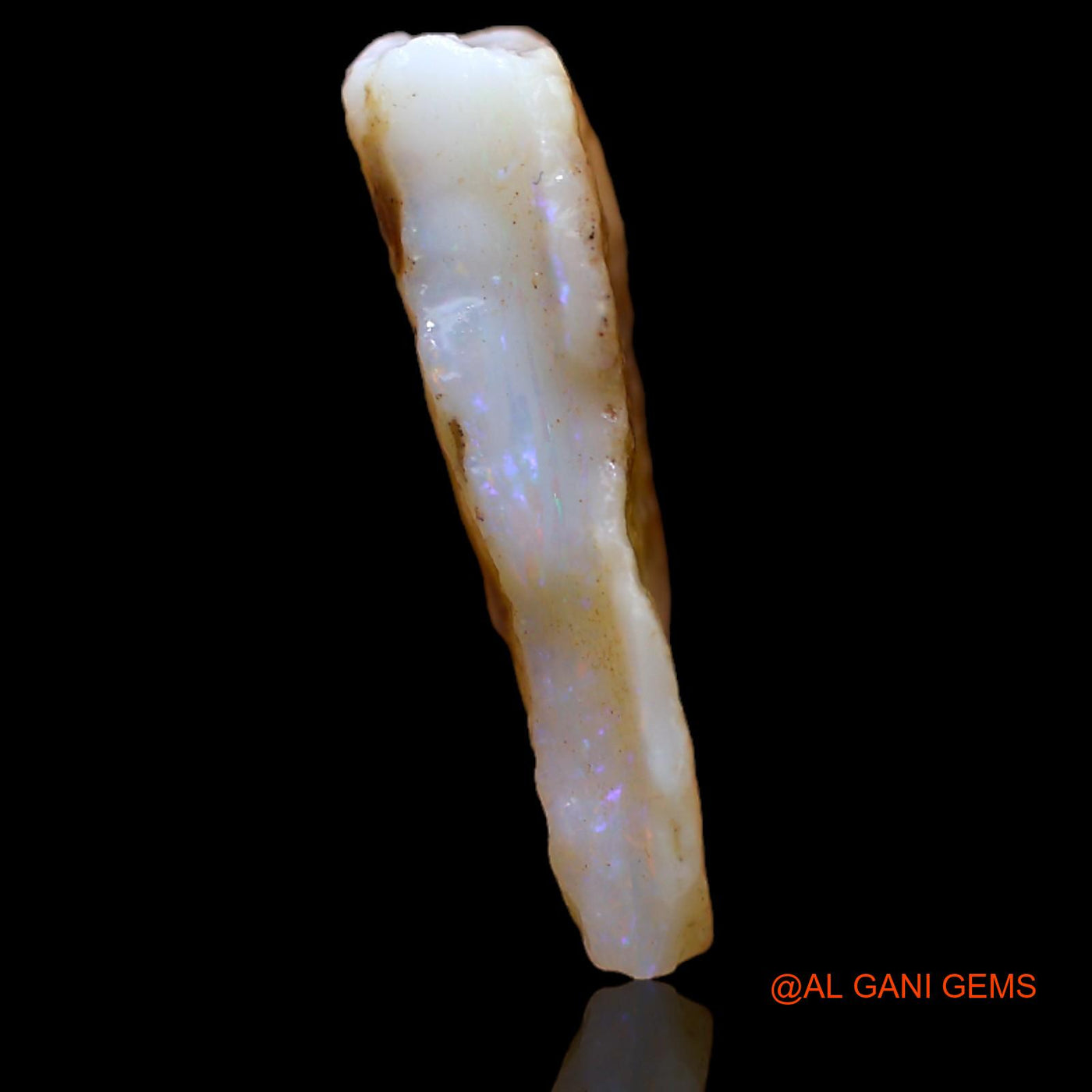 Natural Untreated Fire Opal Loose Gemstone Fancy Rough From Australia 7.60 Cts 20x18x4 mm RA-883