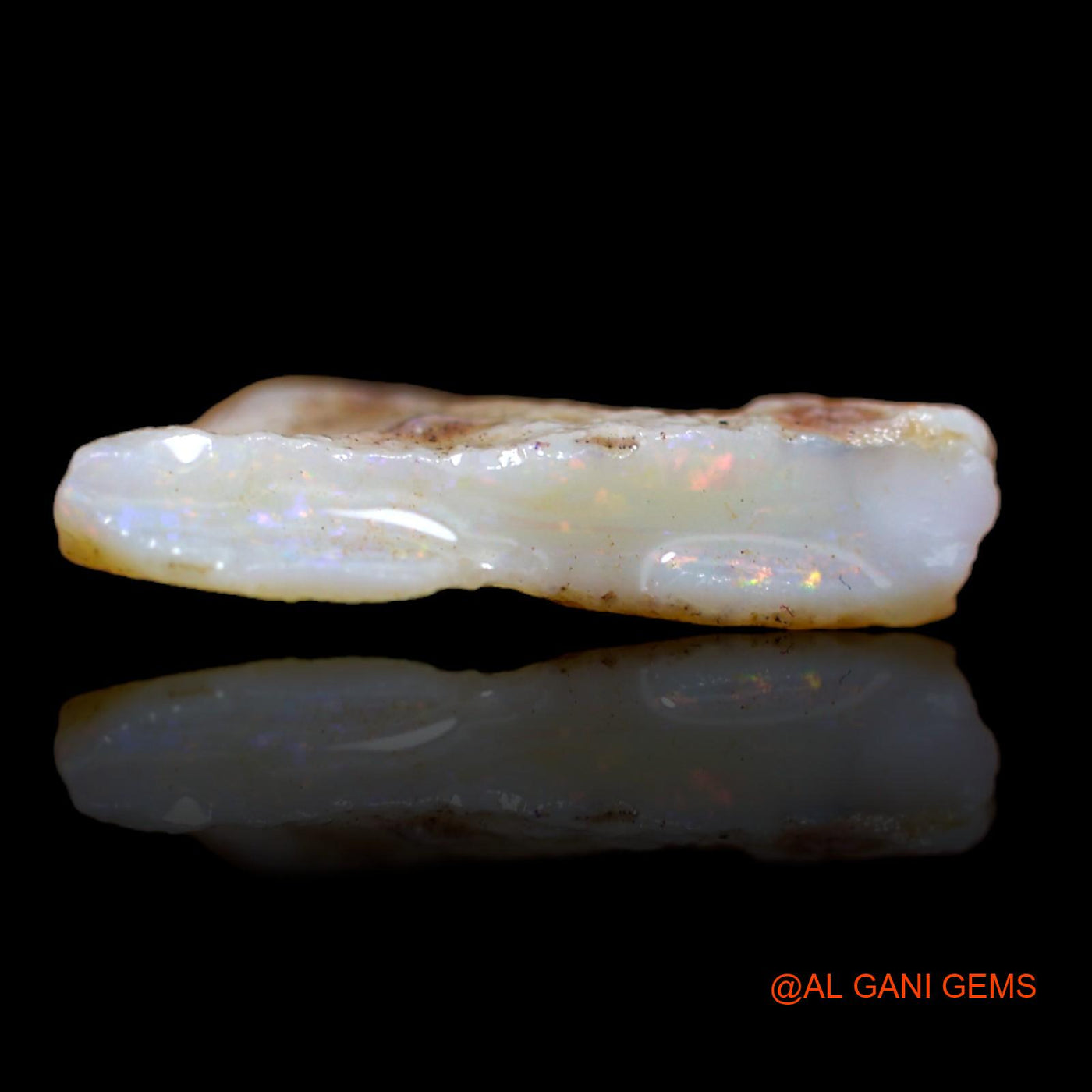 Natural Untreated Fire Opal Loose Gemstone Fancy Rough From Australia 7.60 Cts 20x18x4 mm RA-883