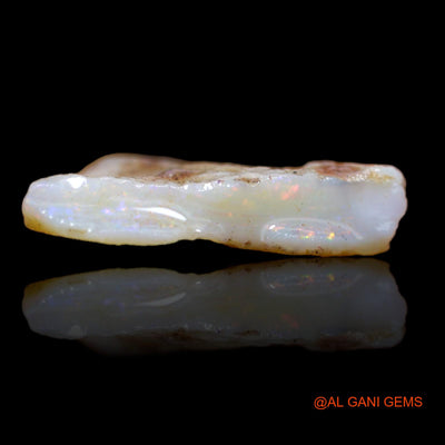 Natural Untreated Fire Opal Loose Gemstone Fancy Rough From Australia 7.60 Cts 20x18x4 mm RA-883