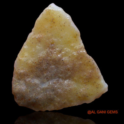 Natural Untreated Fire Opal Loose Gemstone Fancy Rough From Australia 7.60 Cts 20x18x4 mm RA-883