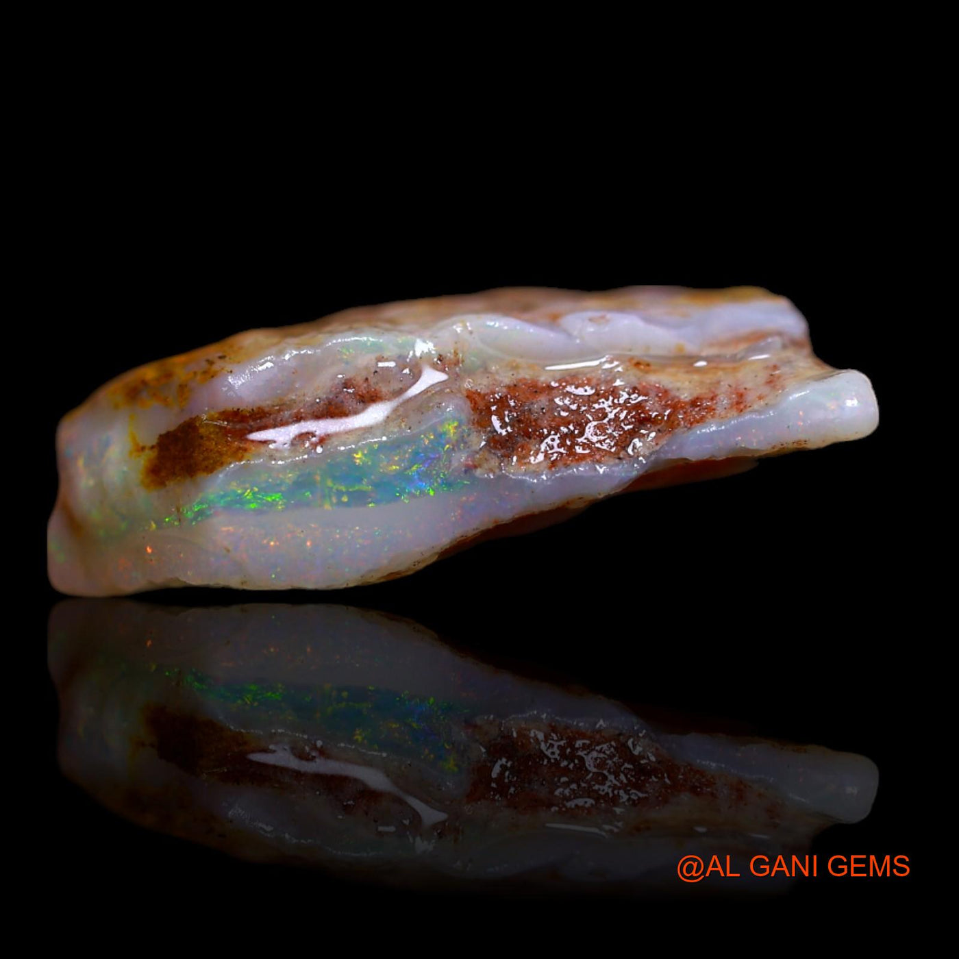 12.15 Cts Natural Australian Fire Opal Fancy Rough Loose Gemstone For Jewelry 20x19x6 mm RA-884