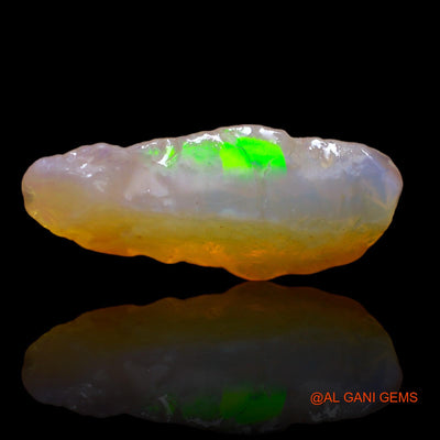 Natural Fire Opal Gemstone 9.35 Cts Loose Fancy Rough From Australia 25x12x6 mm RA-887