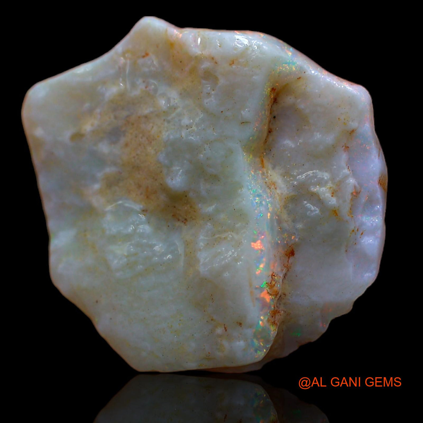 7.90 Cts Natural Australian Fire Opal Loose Gemstone Fancy Rough 22x19x5 mm RA-888