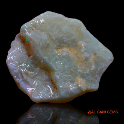 7.90 Cts Natural Australian Fire Opal Loose Gemstone Fancy Rough 22x19x5 mm RA-888