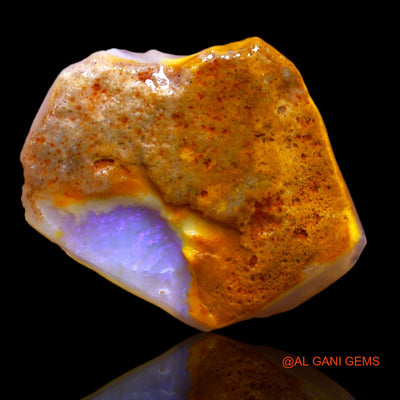 9.75 Cts Natural Australian Fire Opal Fancy Rough Loose Gemstone For Jewelry 23x18x5 mm RA-892