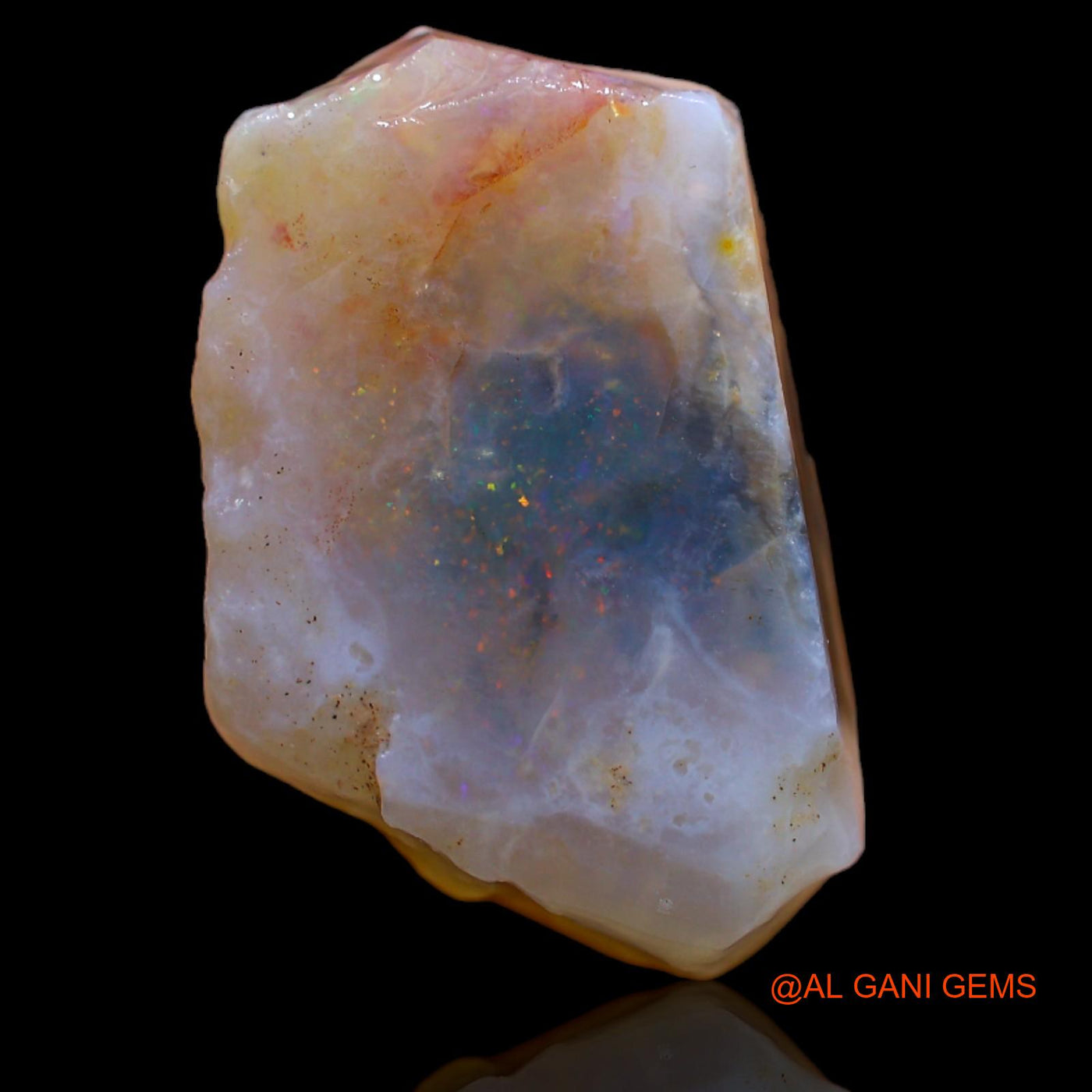 18.95 Cts Unheated Australian Fire Opal Loose Gemstone Fancy Rough Natural 23x14x8 mm RA-893