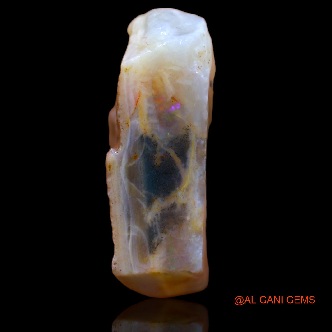 18.95 Cts Unheated Australian Fire Opal Loose Gemstone Fancy Rough Natural 23x14x8 mm RA-893