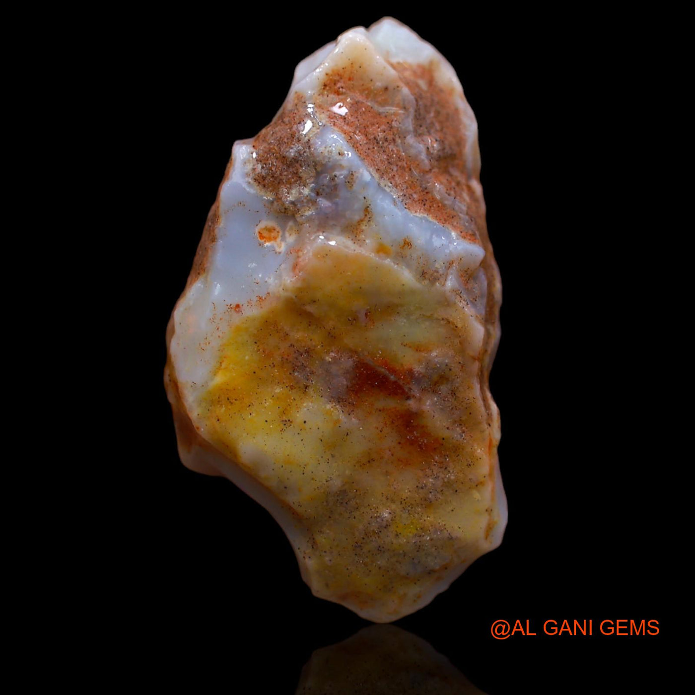15.85 Cts Natural Australian Fire Opal Fancy Rough Loose Gemstone For Jewelry 28x15x7 mm RA-895