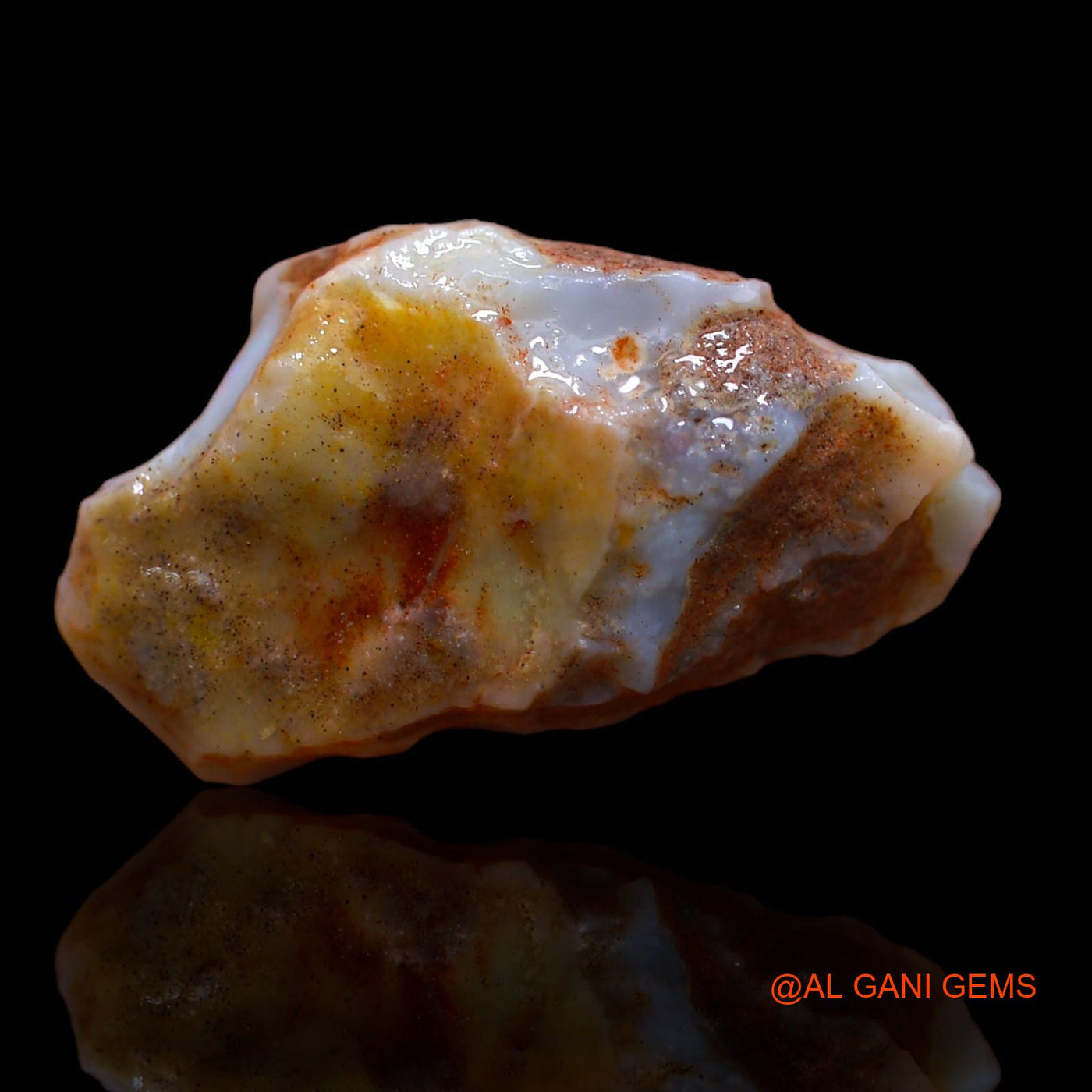 15.85 Cts Natural Australian Fire Opal Fancy Rough Loose Gemstone For Jewelry 28x15x7 mm RA-895