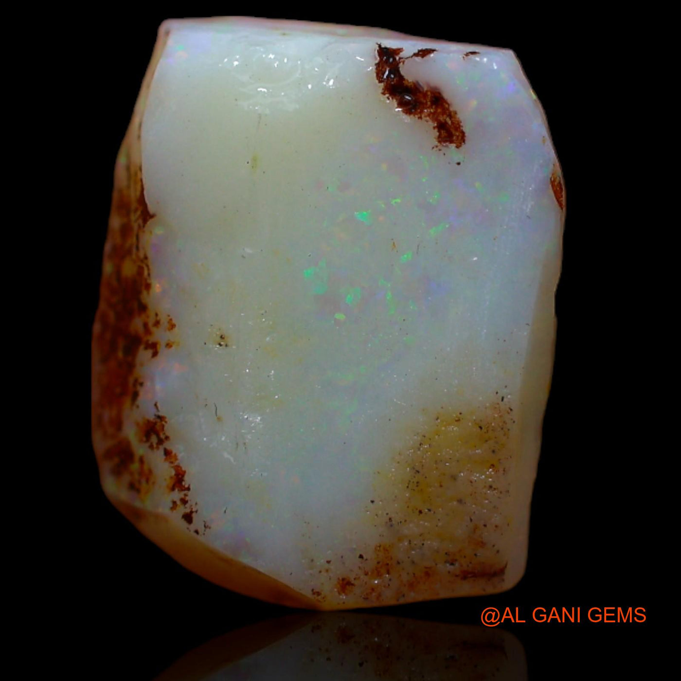 Natural Untreated Fire Opal Loose Gemstone Fancy Rough From Australia 6.25 Cts 14x5x11 mm RA-8