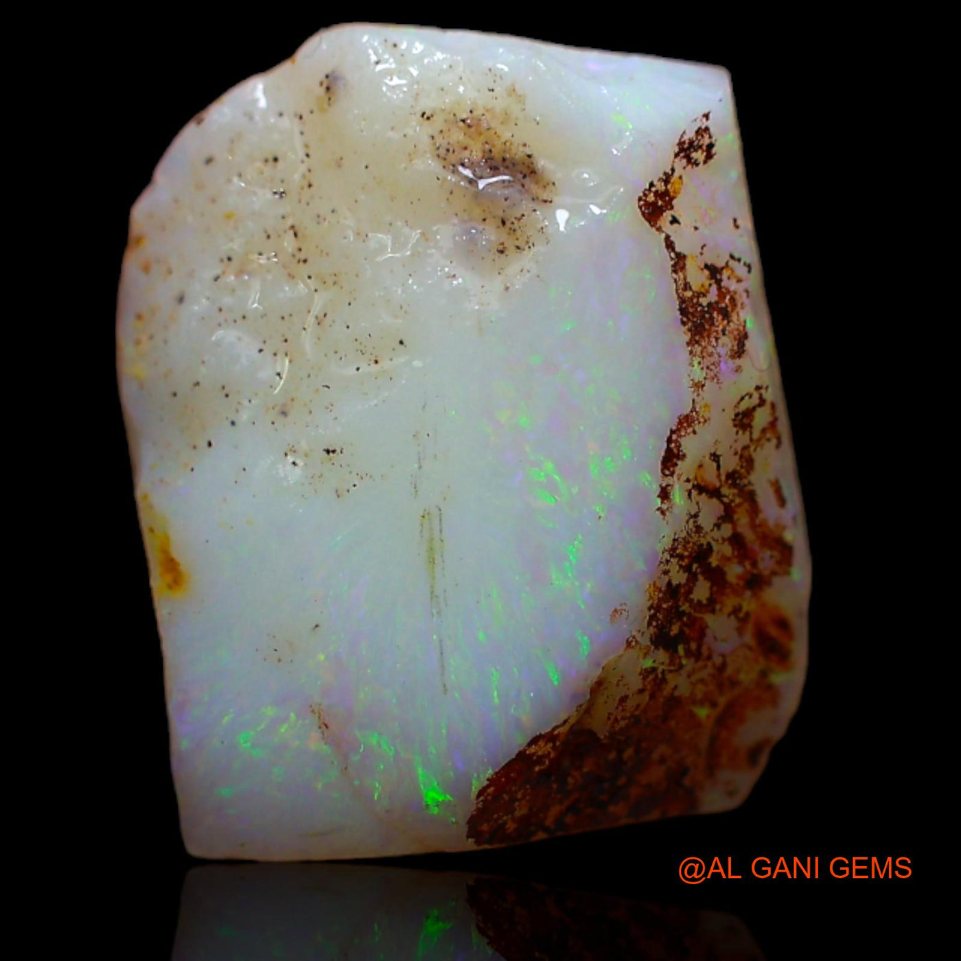 Natural Untreated Fire Opal Loose Gemstone Fancy Rough From Australia 6.25 Cts 14x5x11 mm RA-8