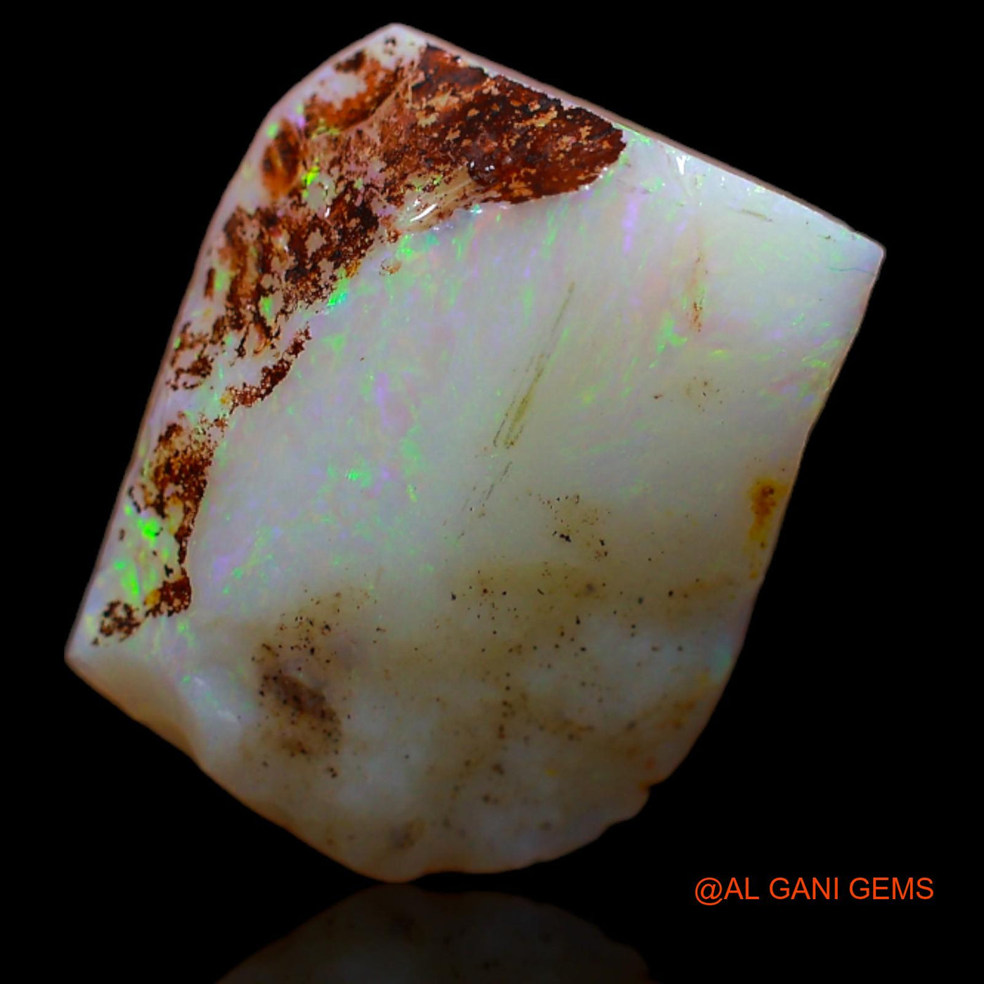Natural Untreated Fire Opal Loose Gemstone Fancy Rough From Australia 6.25 Cts 14x5x11 mm RA-8
