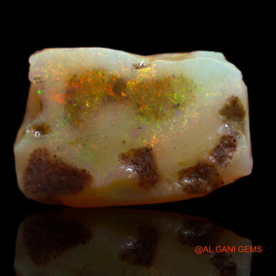 Natural Untreated Fire Opal Loose Gemstone Fancy Rough From Australia 3.30 Cts 13x8x4 mm RA-914