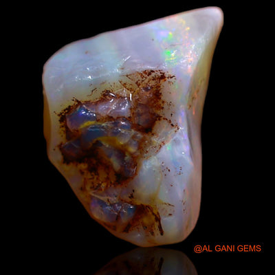 Natural Fire Opal Gemstone 3.75 Cts Loose Fancy Rough From Australia 12x8x7 mm RA-916