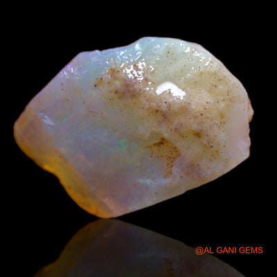 Natural Fire Opal Gemstone 3.45 Cts Loose Fancy Rough From Australia 14x9x4 mm RA-918