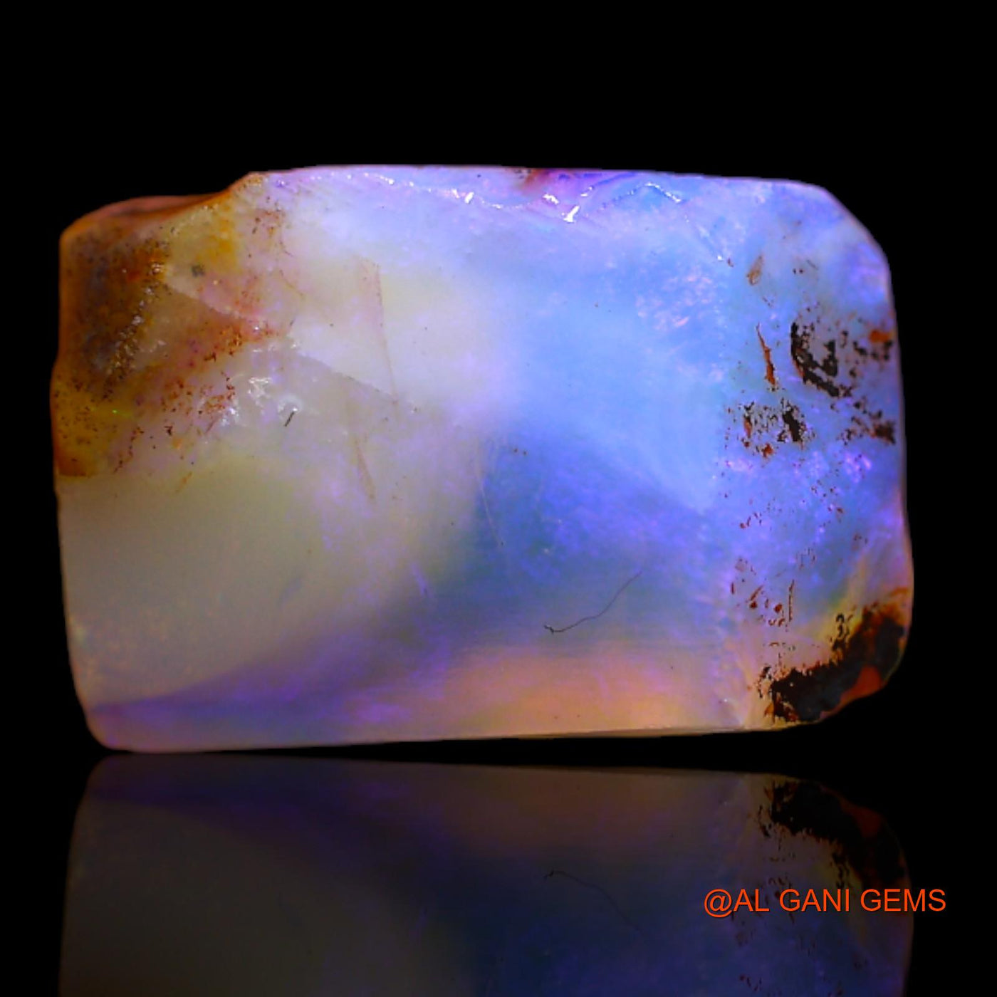 Natural Untreated Fire Opal Loose Gemstone Fancy Rough From Australia 4.35 Cts 13x9x5 mm RA-919