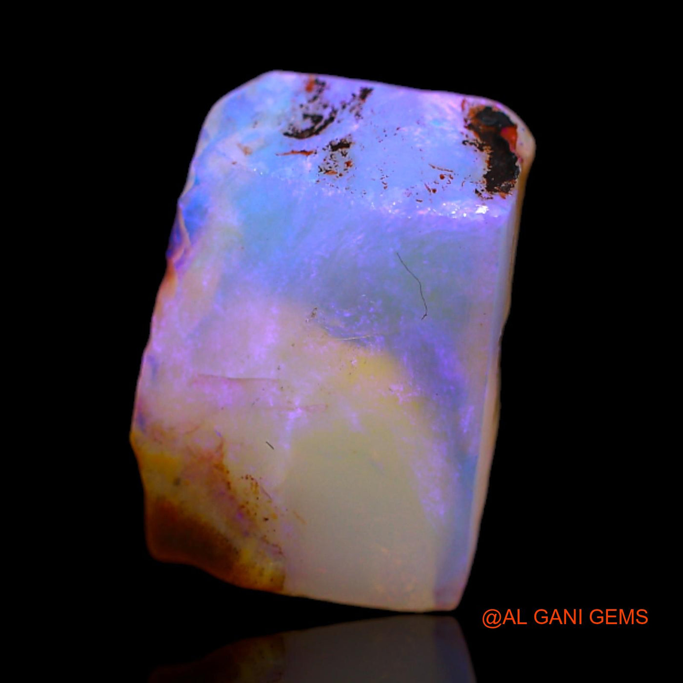 Natural Untreated Fire Opal Loose Gemstone Fancy Rough From Australia 4.35 Cts 13x9x5 mm RA-919