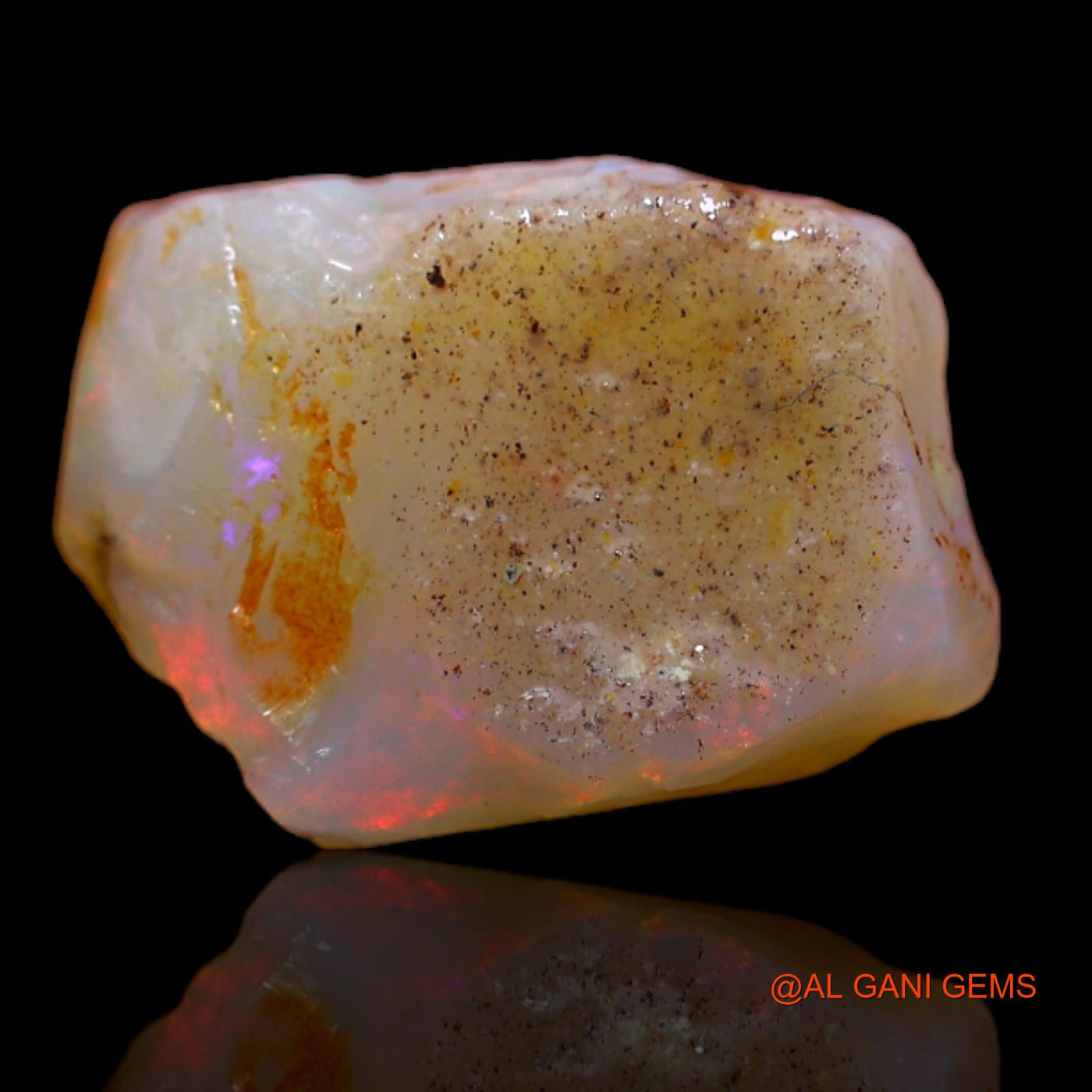 4.00 Cts Unheated Australian Fire Opal Loose Gemstone Fancy Rough Natural 13x10x4 mm RA-921