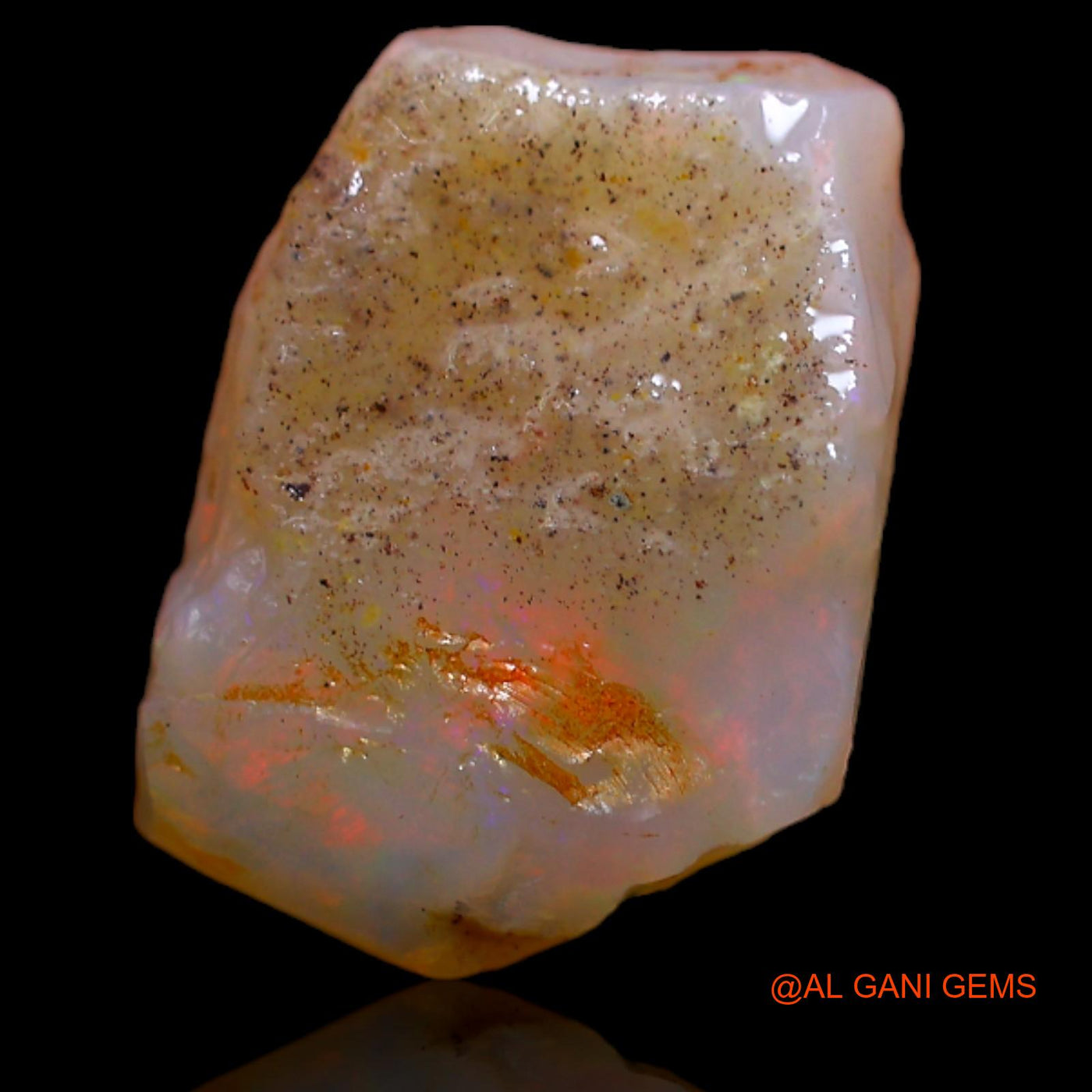 4.00 Cts Unheated Australian Fire Opal Loose Gemstone Fancy Rough Natural 13x10x4 mm RA-921