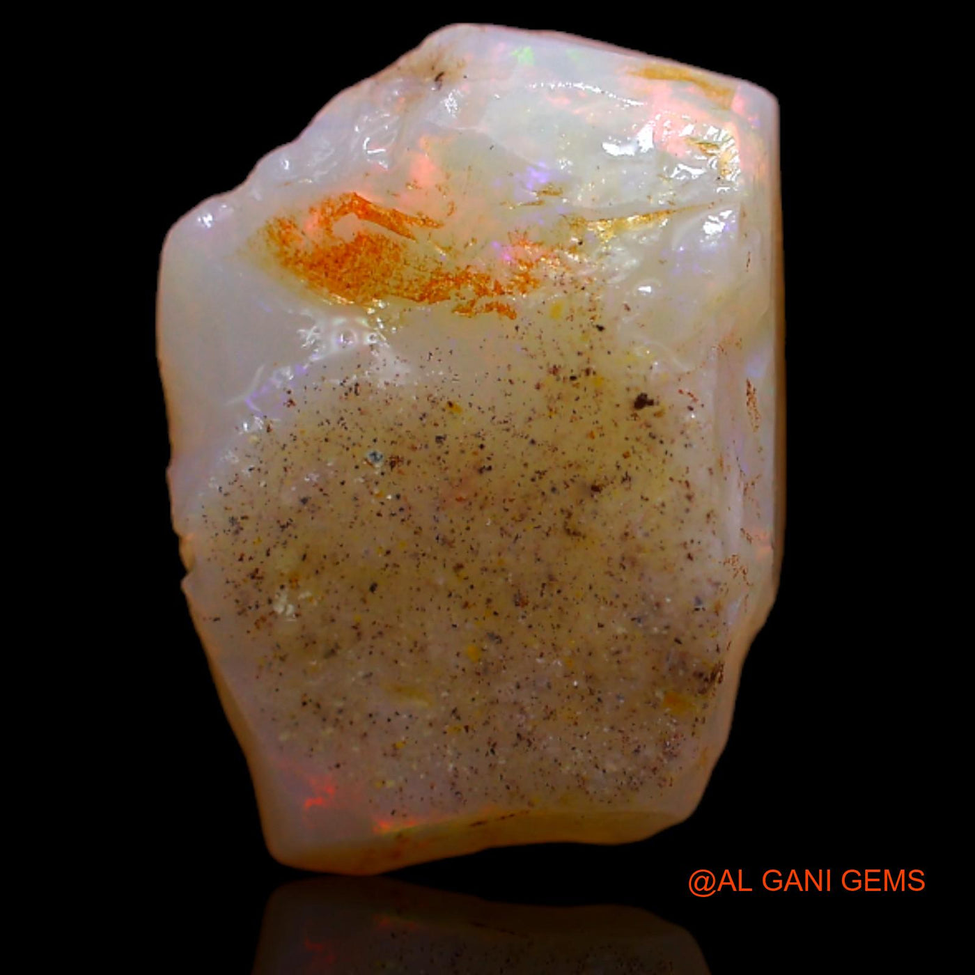 4.00 Cts Unheated Australian Fire Opal Loose Gemstone Fancy Rough Natural 13x10x4 mm RA-921