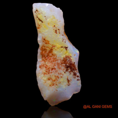 Natural Fire Opal Gemstone 2.60 Cts Loose Fancy Rough From Australia 17x8x4 mm RA-922