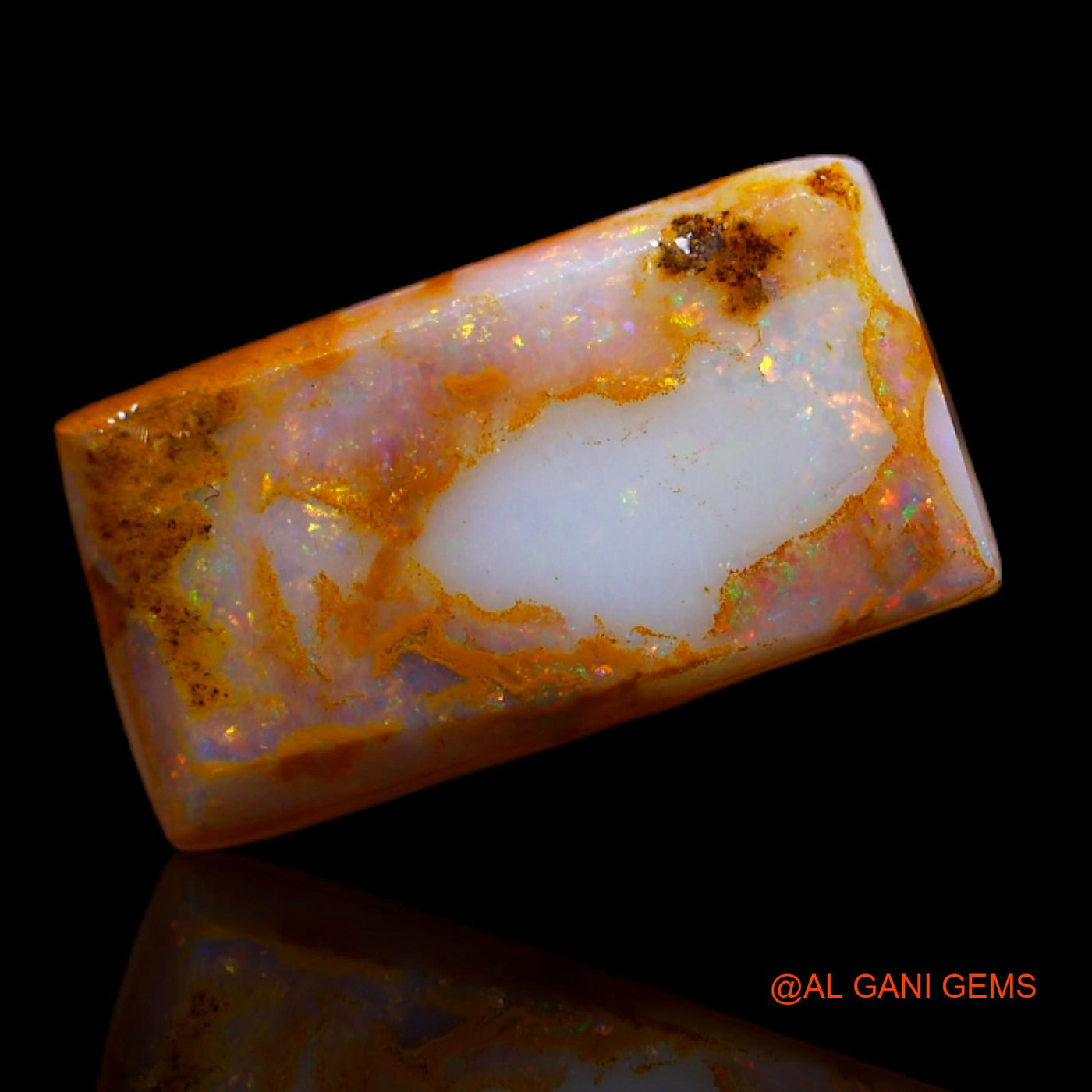 3.65 Cts Natural Australian Fire Opal Fancy Rough Loose Gemstone For Jewelry 14x7x4 mm RA-923