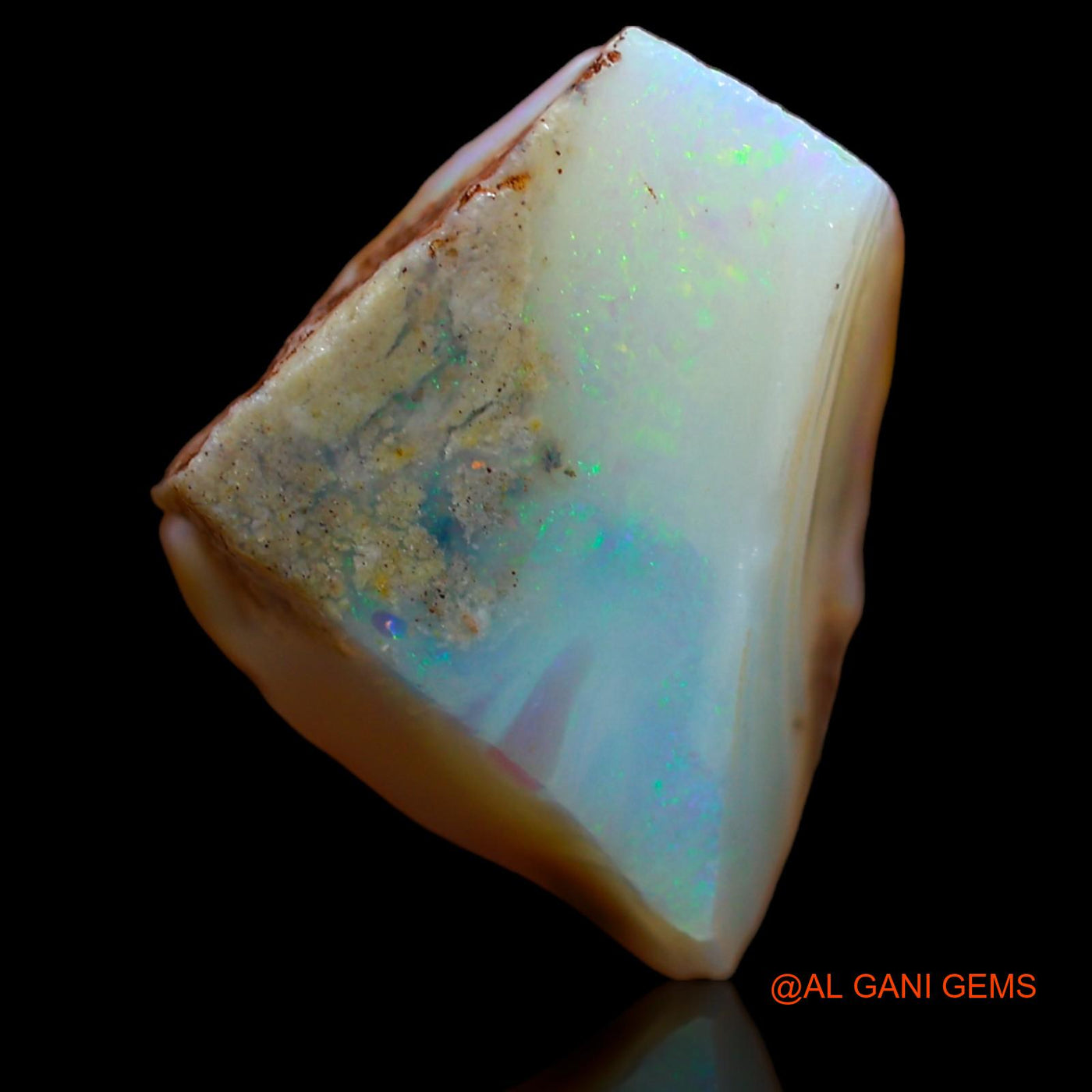 7.65 Cts Natural Australian Fire Opal Loose Gemstone Fancy Rough 13x13x7 mm RA-92