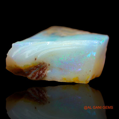 7.65 Cts Natural Australian Fire Opal Loose Gemstone Fancy Rough 13x13x7 mm RA-92